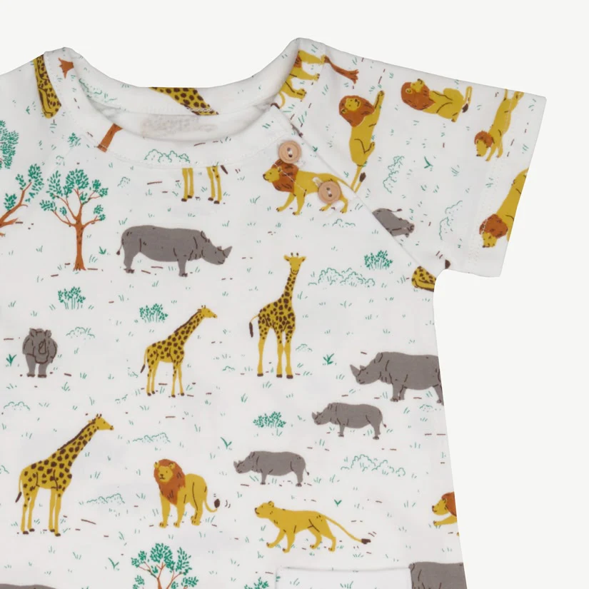 Enterizo Manga Corta - Safari - Crema - Imagen 3