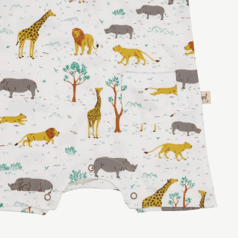 Enterizo Manga Corta - Safari - Crema - Imagen 4