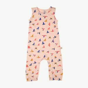 Enterizo Manga Cero - Aves - Durazno Suave