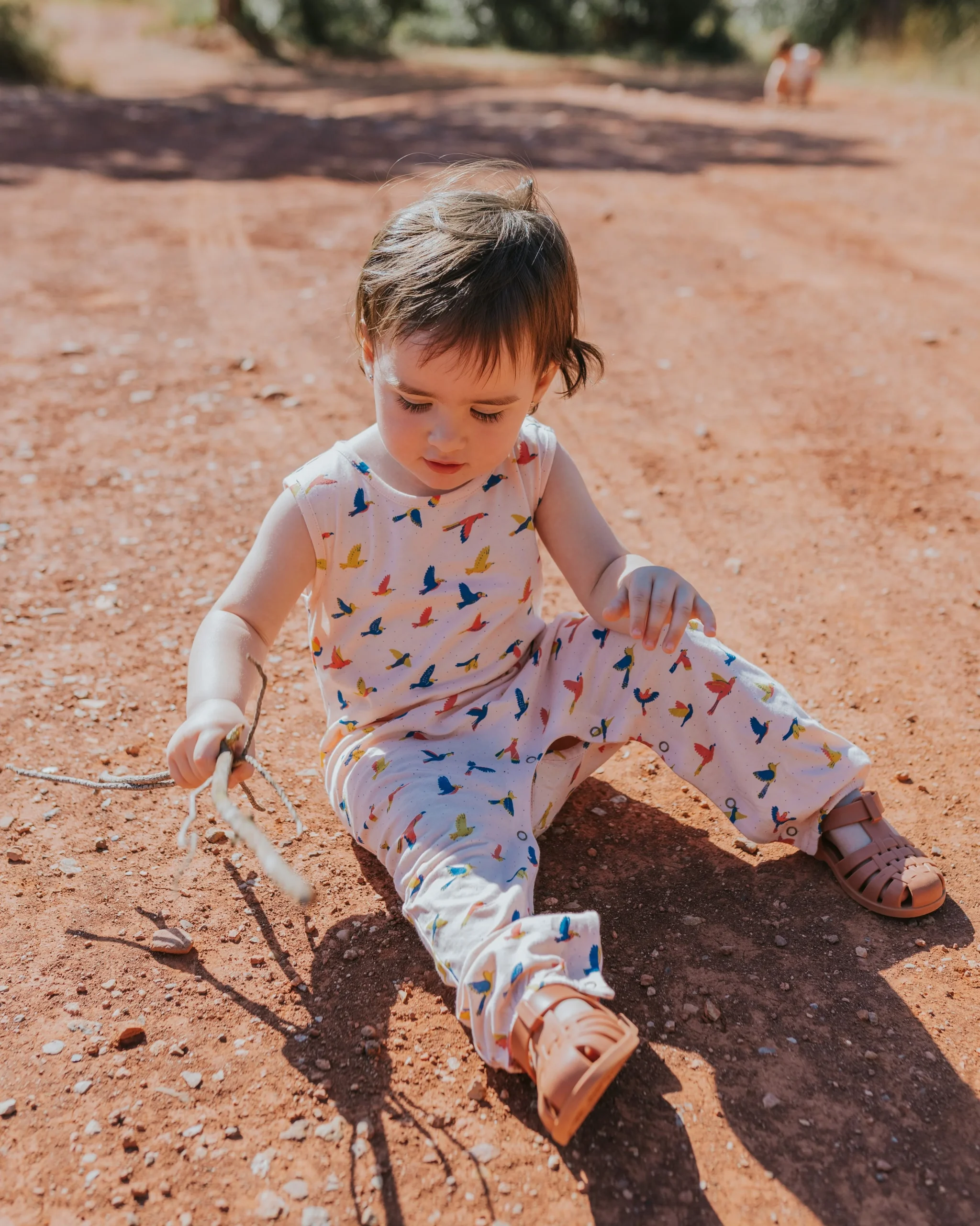 Enterizo Manga Cero - Aves - Durazno Suave - Imagen 5