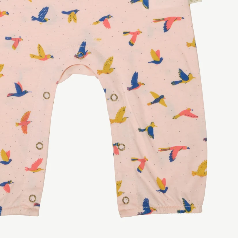 Enterizo Manga Cero - Aves - Durazno Suave - Imagen 4