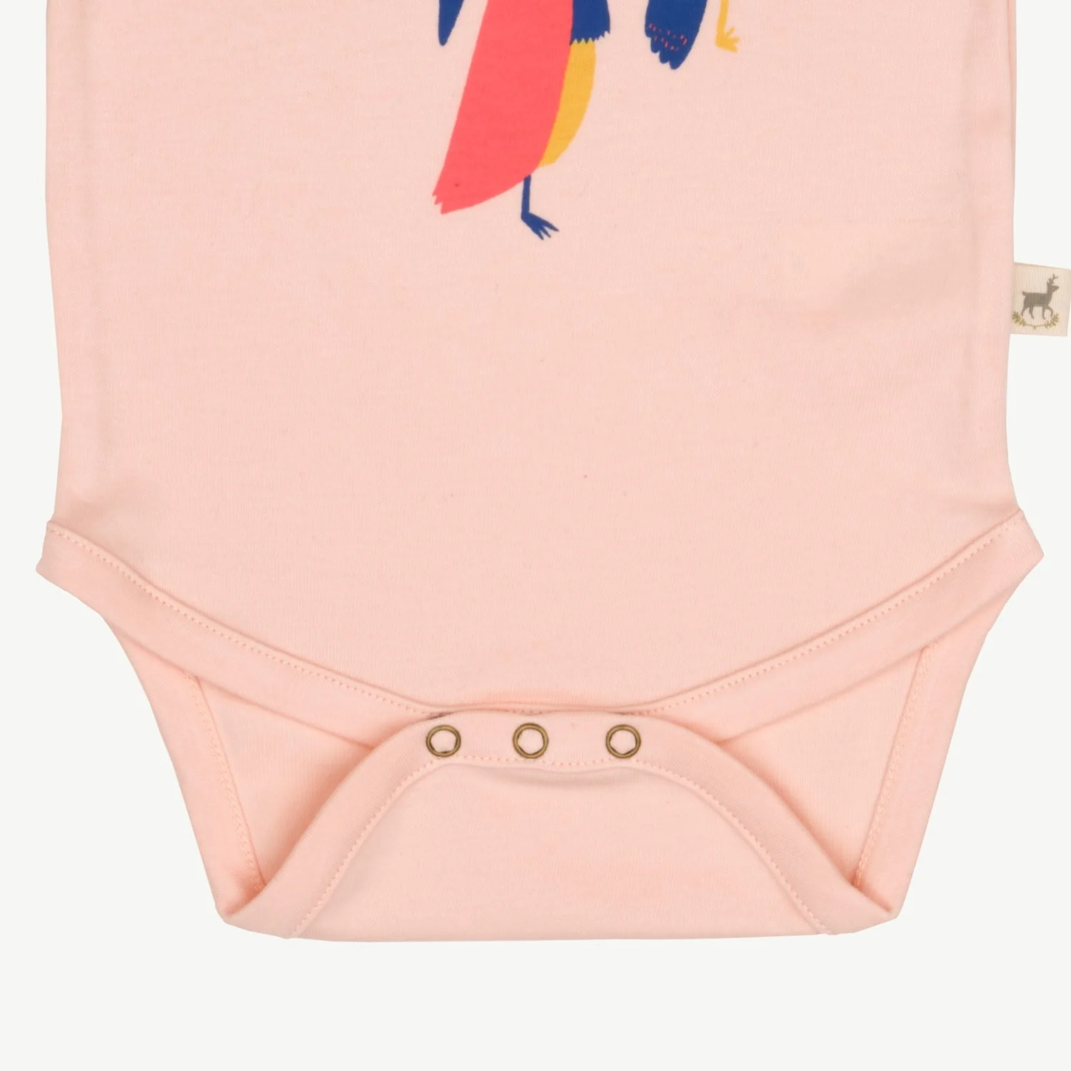 Body Manga Corta - Pájaros - Durazno Suave - Imagen 4