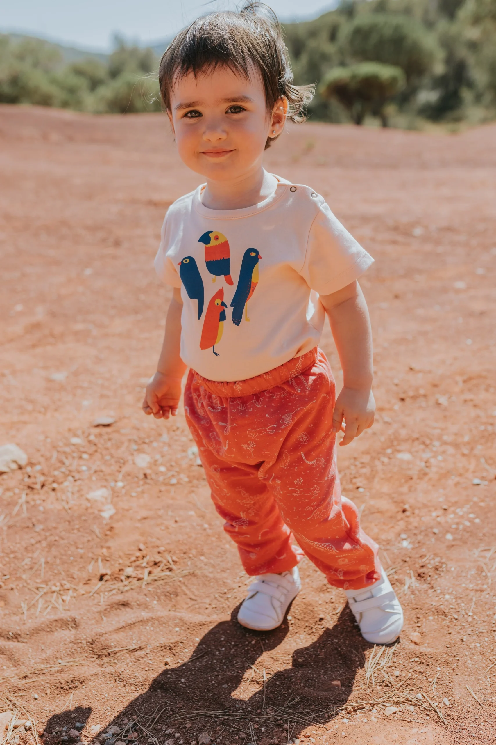 Body Manga Corta - Pájaros - Durazno Suave - Imagen 5