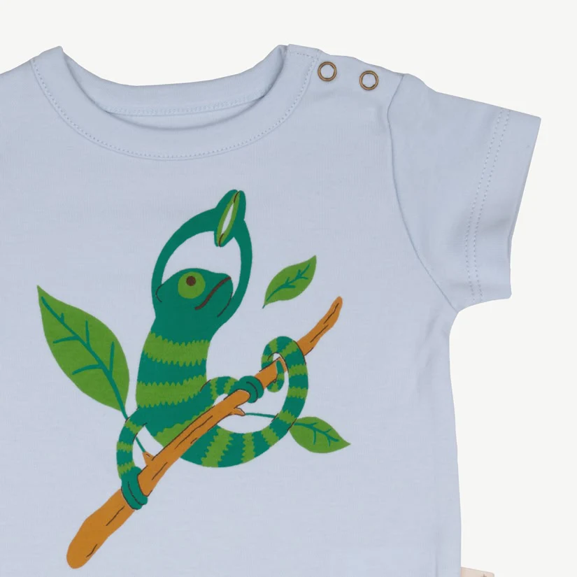 Body Manga Corta - Camaleón - Celeste - Imagen 3
