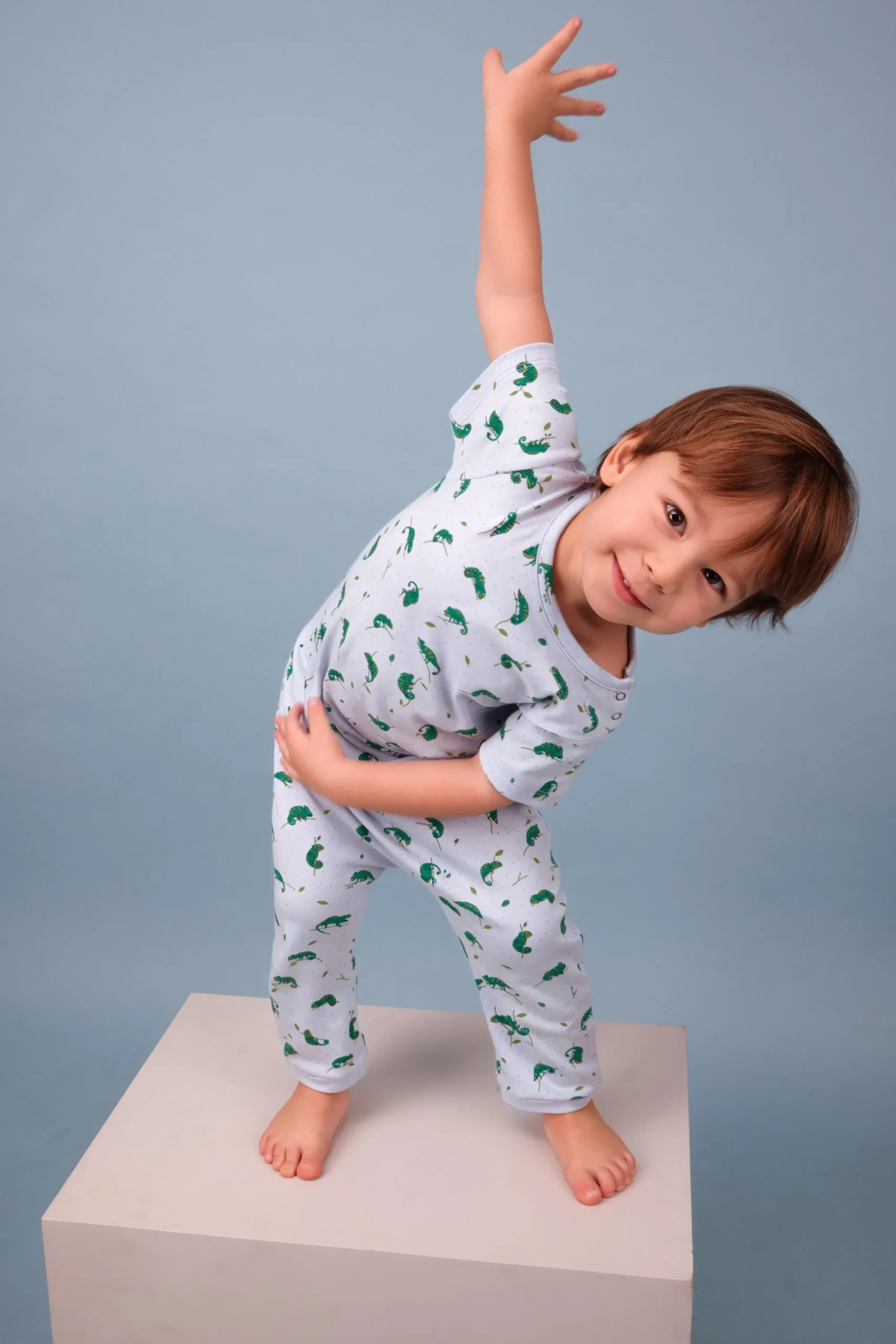 Body Manga Corta - Camaleones - Celeste - Imagen 7