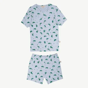 Pijama Manga Corta - Camaleones - Celeste