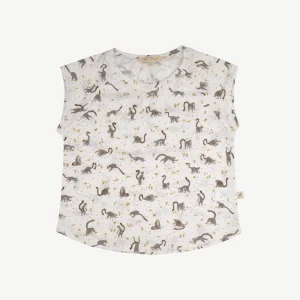 T-shirt Manga Cero de Niña - Lemures - Crema