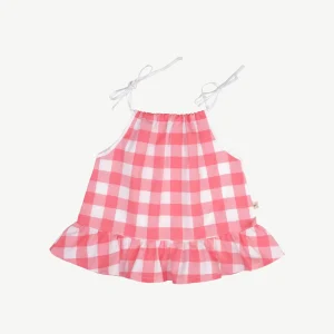 Blusa con Tirantes - Cuadros Vichy - Rosa