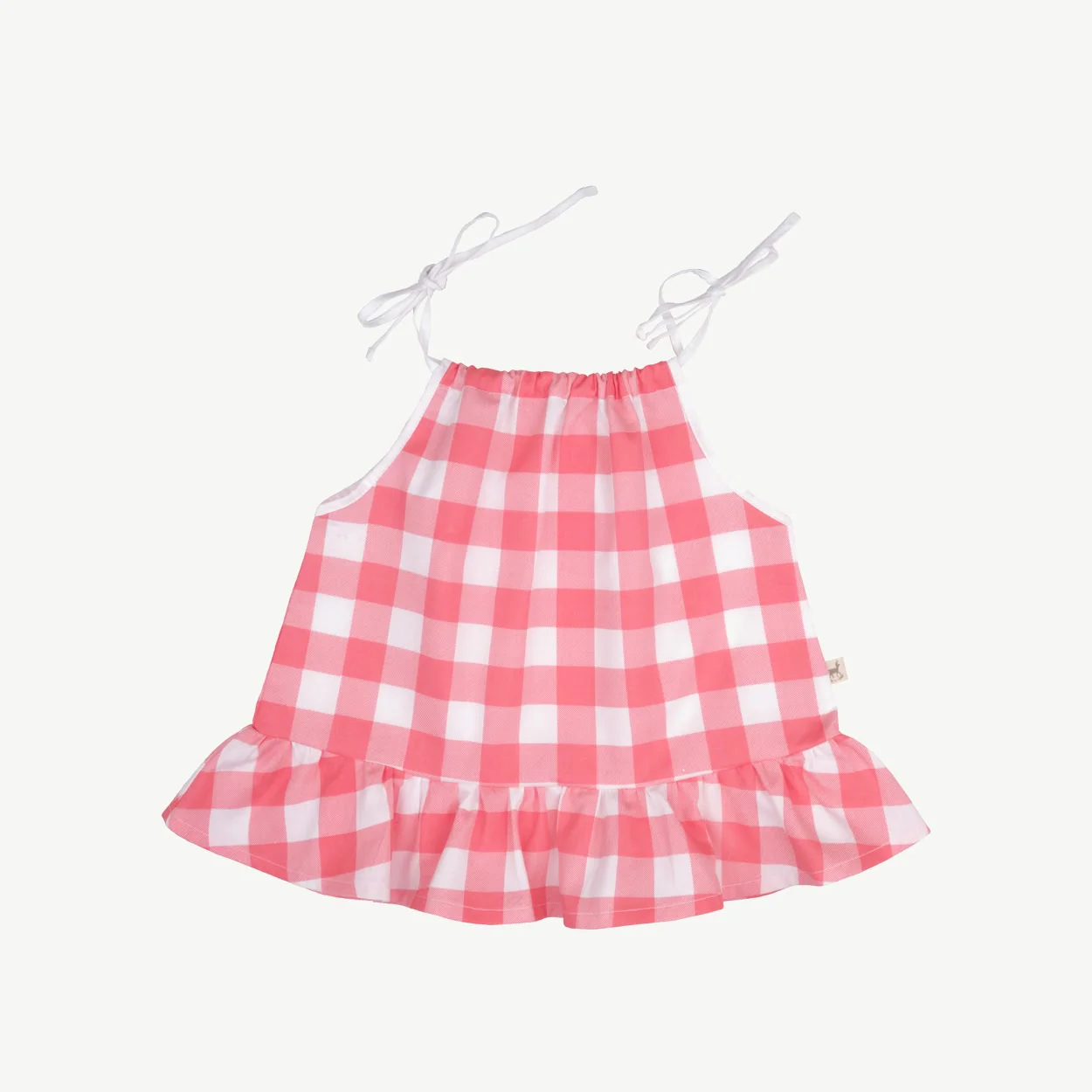 Blusa con Tirantes - Cuadros Vichy - Rosa