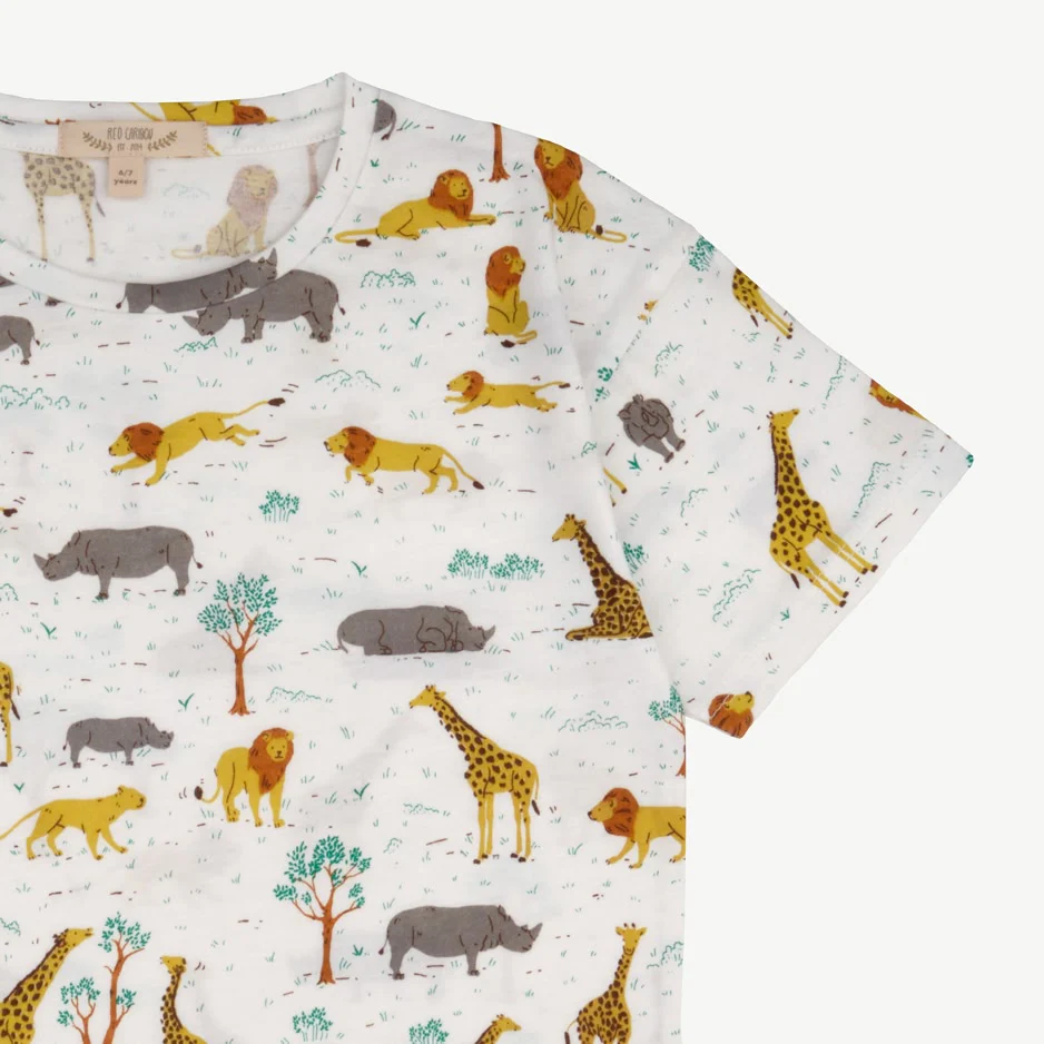 T-shirt Manga Corta - Safari - Crema - Imagen 3