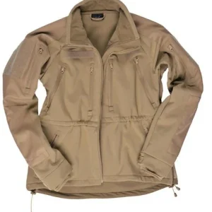 Chaqueta táctica softshell Mil-Tec SCU 14 color Coyote Dark – Impermeable, cortaviento y transpirable de triple capa