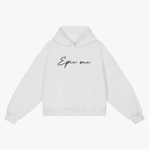Sudadera oversize con capucha EPIC ME blanca