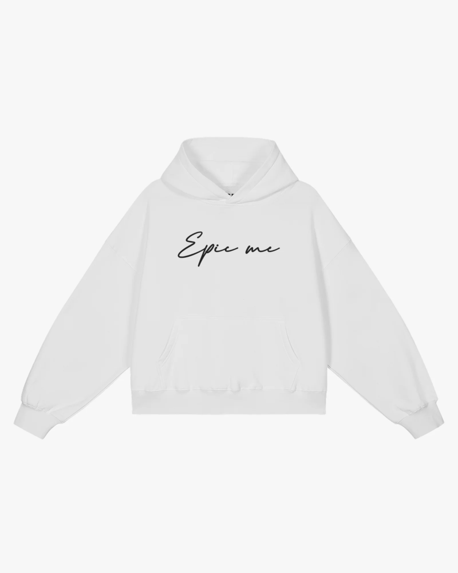 Sudadera oversize con capucha EPIC ME blanca
