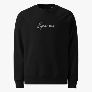 Sudadera Sin Capucha Negra Epic Me