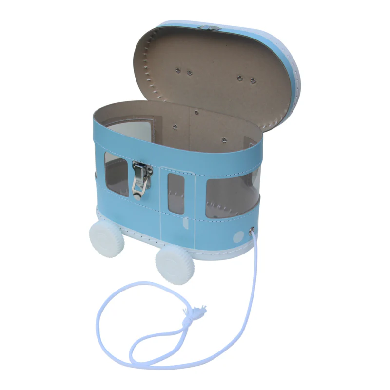 Caja Tranvía con ruedas - azul - Imagen 4